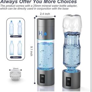 9.5oz High-grade Portable Hydrogen Water Bottle
